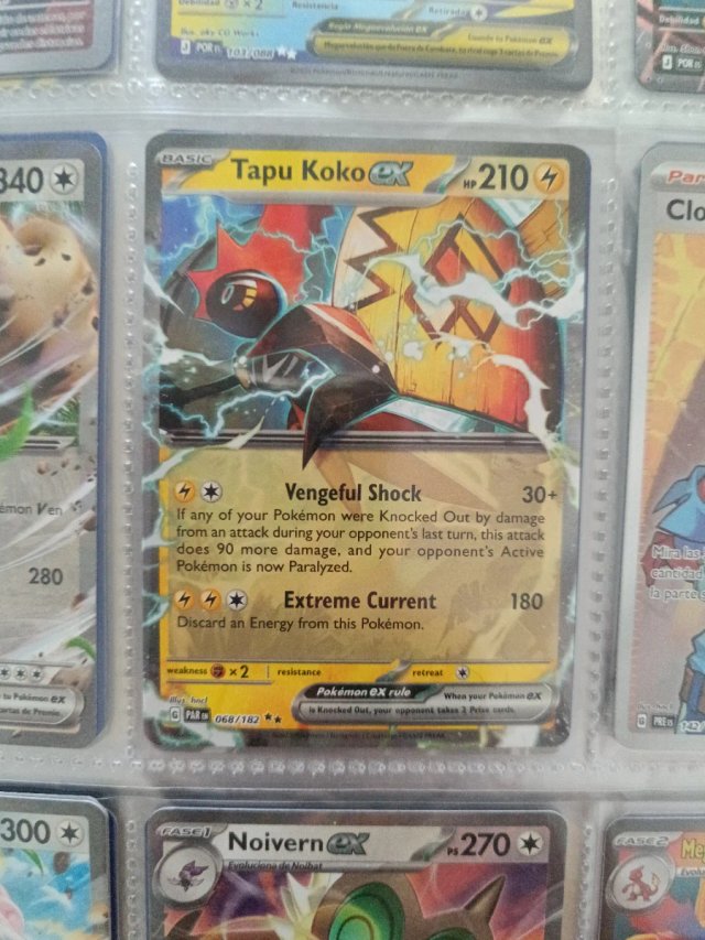 Carta Pokémon Tapu Koko EX PAR 068/182