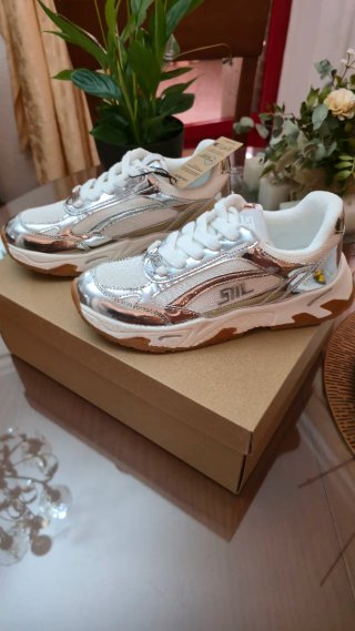 Zapatillas Steve Madden Plata/Blanco