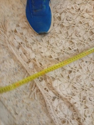 Sobrecama tejida a mano