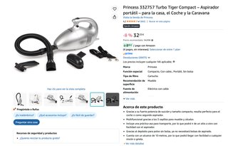 Aspirador Princess 610W Bagless