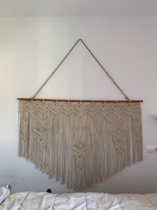 Tapiz Macramé Beige