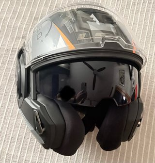 Casco LS2 FF906 Codex Negro Mate/Titanio Talla XS