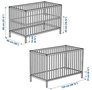 Cuna madera Sniglar IKEA mas protector de cuna