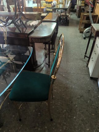 Mesa de cristal y 6 sillas
