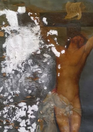 Dipinto antico Crocifissione