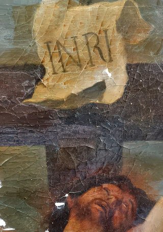Dipinto antico Crocifissione