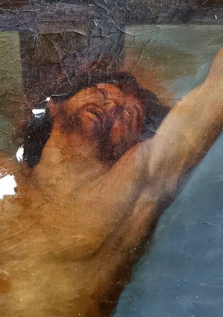 Dipinto antico Crocifissione