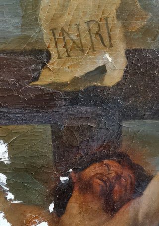 Dipinto antico Crocifissione