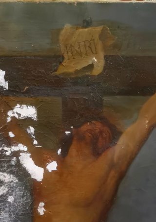 Dipinto antico Crocifissione