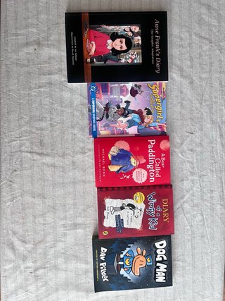 5 libros en ingles