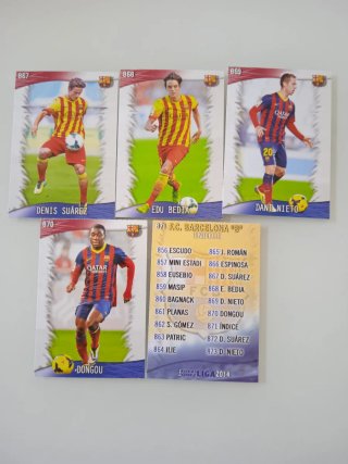 Lote 37 Tarjetas FC Barcelona Mundicromo 2014