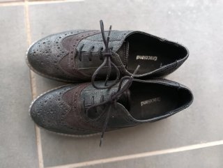 Zapatos Graceland negros y grises