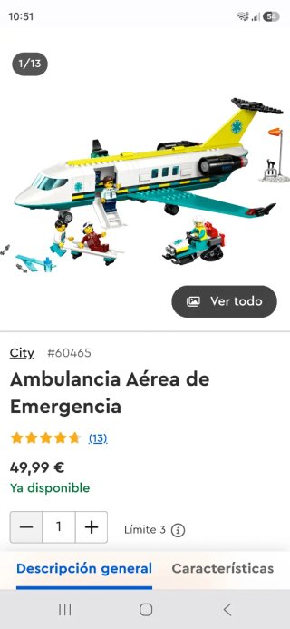 Lego City 60465 Air Ambulance NUEVO SIN ABRIR