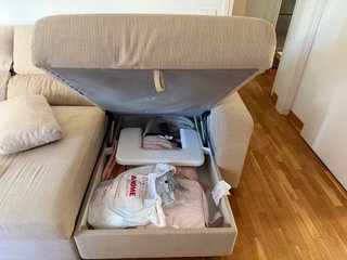 Sofá Chaise Longue Ikea Eskilstuna Beige