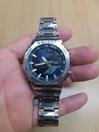 Reloj Casio G-Shock Azul y Plateado