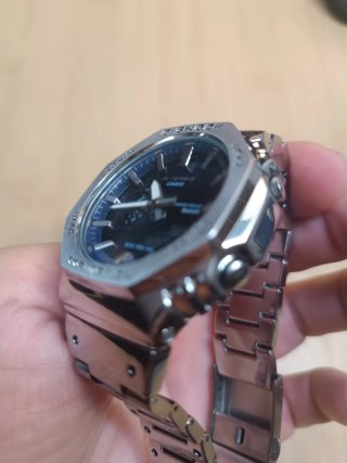 Reloj Casio G-Shock Azul y Plateado