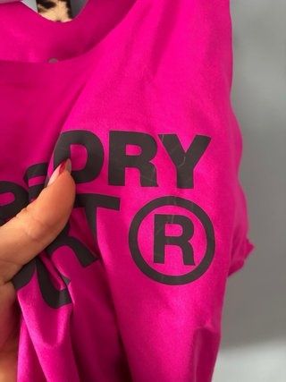 Canotta Superdry Sport fucsia fluo