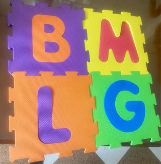 Suelo Puzzle Foam Letras y Números