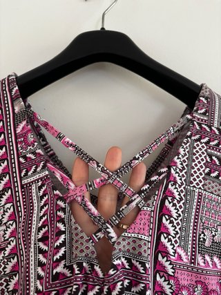 Top M&Co patchwork geometrico