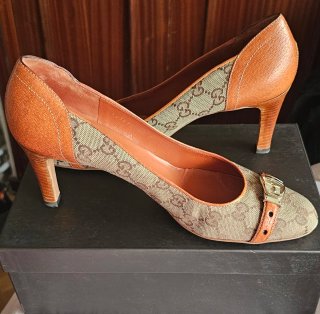 Zapatos Gucci Talla 40 Tacón 8cm