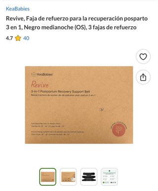 Faja Postparto KeaBabies Revive 3-en-1