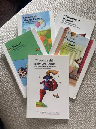 Libro lectura niños variados según foto