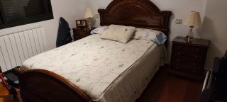 Dormitorio madera caoba