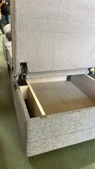 Sillón cama gris con arcón