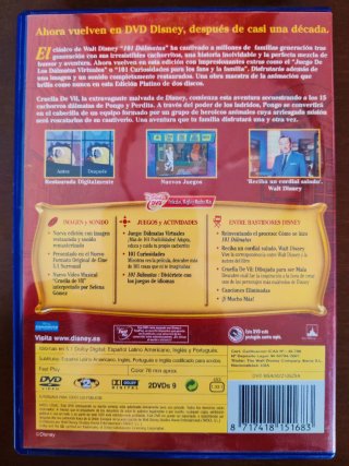 101 Dálmatas Edición Platino 2DVDs Disney Original