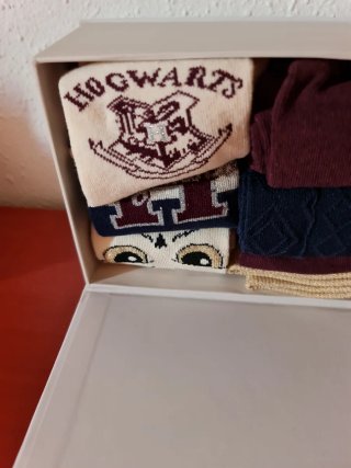 Cajita 6 pares calcetines Harry Potter