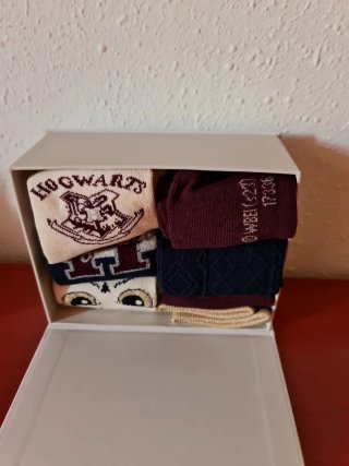 Cajita 6 pares calcetines Harry Potter