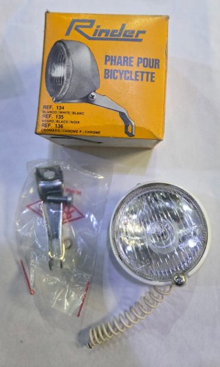 Faro Rinder 134 Blanco Bicicleta Clásica Dinamo