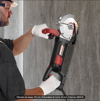 Rozadora de pared VEVOR 2500W KC125