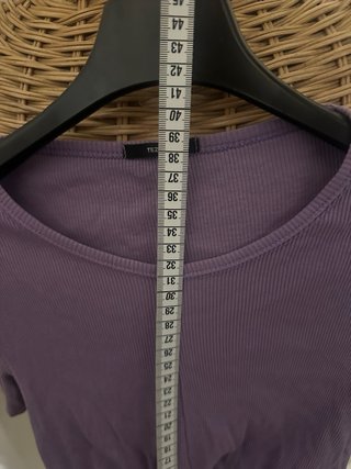Top lilla Tezenis con nodo frontale