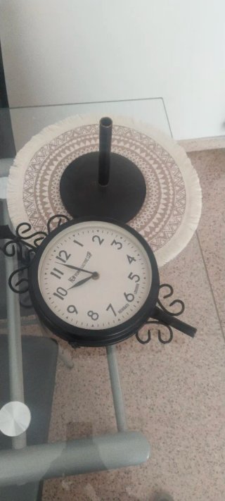 Reloj doble estilo estación de tren