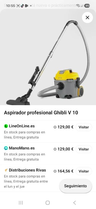 Aspirador profesional Kärcher Ghibli V 10