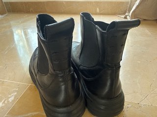Botines negros de plataforma