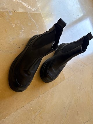 Botines negros de plataforma