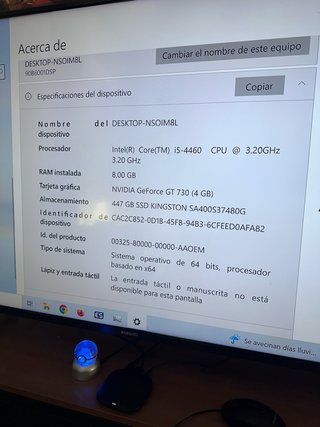 PC Lenovo Intel i5 8GB RAM 480GB SSD