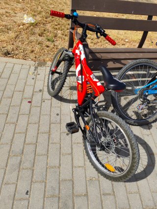 Bicicleta Infantil 20 Pulgadas Roja