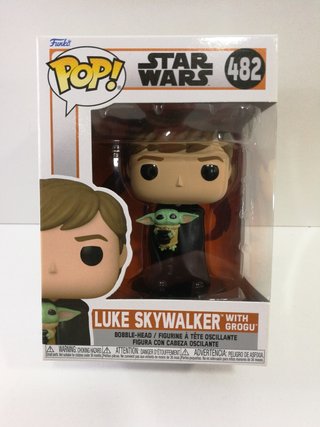 Figuras Modelismo Funko Star Wars Luke Skywalker Grogu 482
