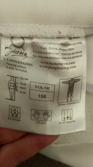 Pantalón esgrima infantil blanco