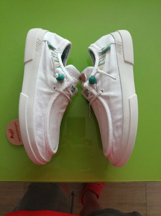 Zapatos Pitas Blancos Talla 36