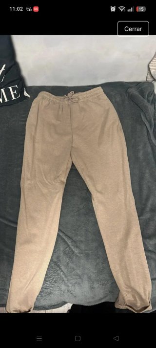 Pantalón lino beige talla S