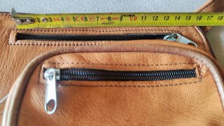 Riñonera de piel auténtica