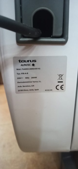 Radiador Aceite Taurus Alpatec 2000