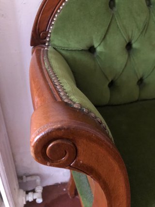 Sillón teléfono francés antiguo