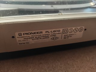 Tocadiscos Pioneer PL-L800 Tangencial