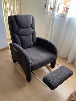 Sillón mecedora gris sin estrenar