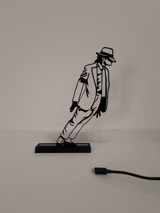 Lampada LED Michael Jackson presa USB-C 25cm